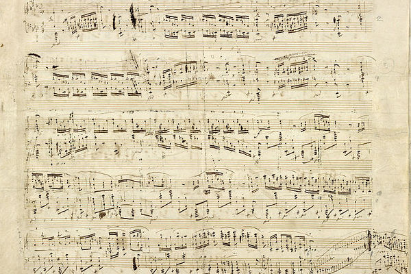 Polonez As-dur op. 53 A-Dur - autograf partytury Chopina Chopin, 1842. Źródło: Heineman Music Collection (Unbound), Pierpont Morgan Library Dept. of Music Manuscripts and Books, domena publiczna