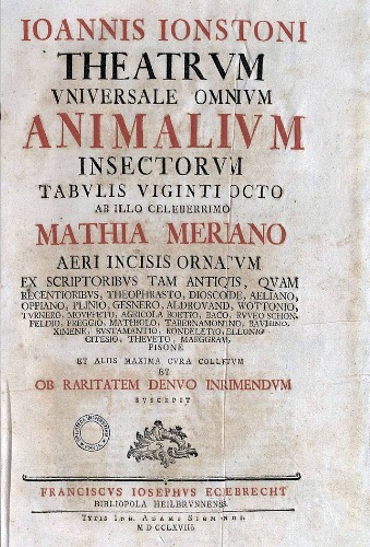 Theatrum universale omnium animalium insectorum, wyd. z 1767, domena publiczna